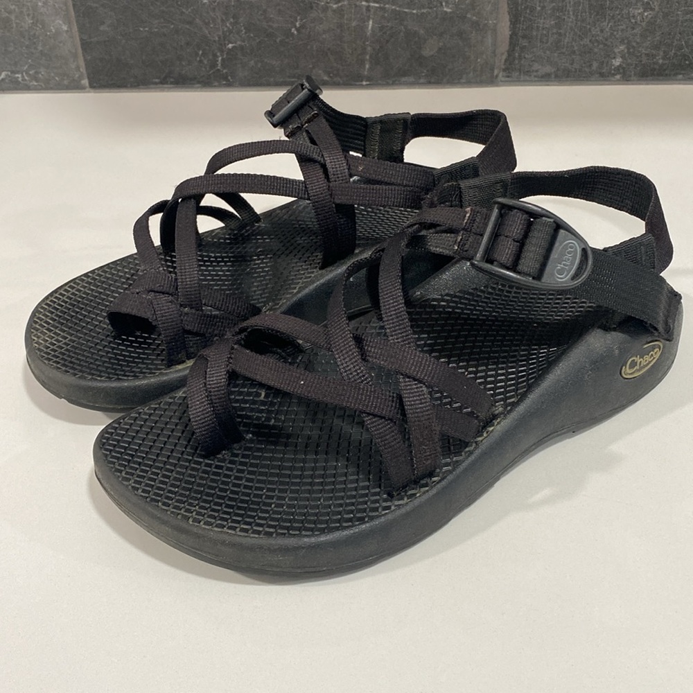 Chaco ZX/2 Black Strappy Sandals Women's Size 7 Sport Hiking Comfort Outdoor - Picture 4 of 11